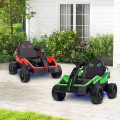 12V Ride on Car Electric UTV with Remote and Music for Big Kids-Red