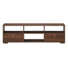 TV Stand Entertainment Media Center Console for TV's up to 60 Inch with Drawers Walnut