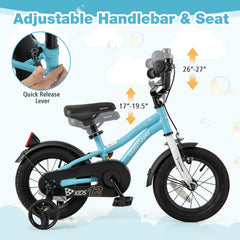 12-Inch Kids Bike for 3-4 Years Old Children Bicycle with Training Wheels