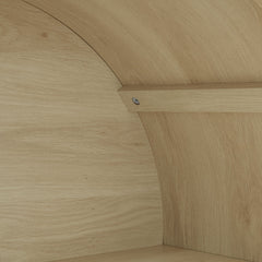 70.28" Tall Arched Kitchen Pantry Cabinet