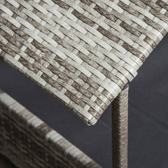 Wicker Dog House Outdoor with Canopy and Water-Resistant Cushion