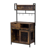 2 in 1 Pet Friendly Dog Crate Composite Desk Hutch