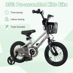 12 Inch Kids Bike Adjustable with Transparent Chain Cover for 3-4 Years Old