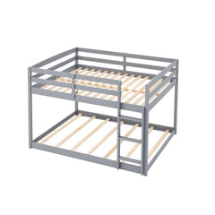 Full Over Full Bunk Bed Low-to-ground Bunk Bed