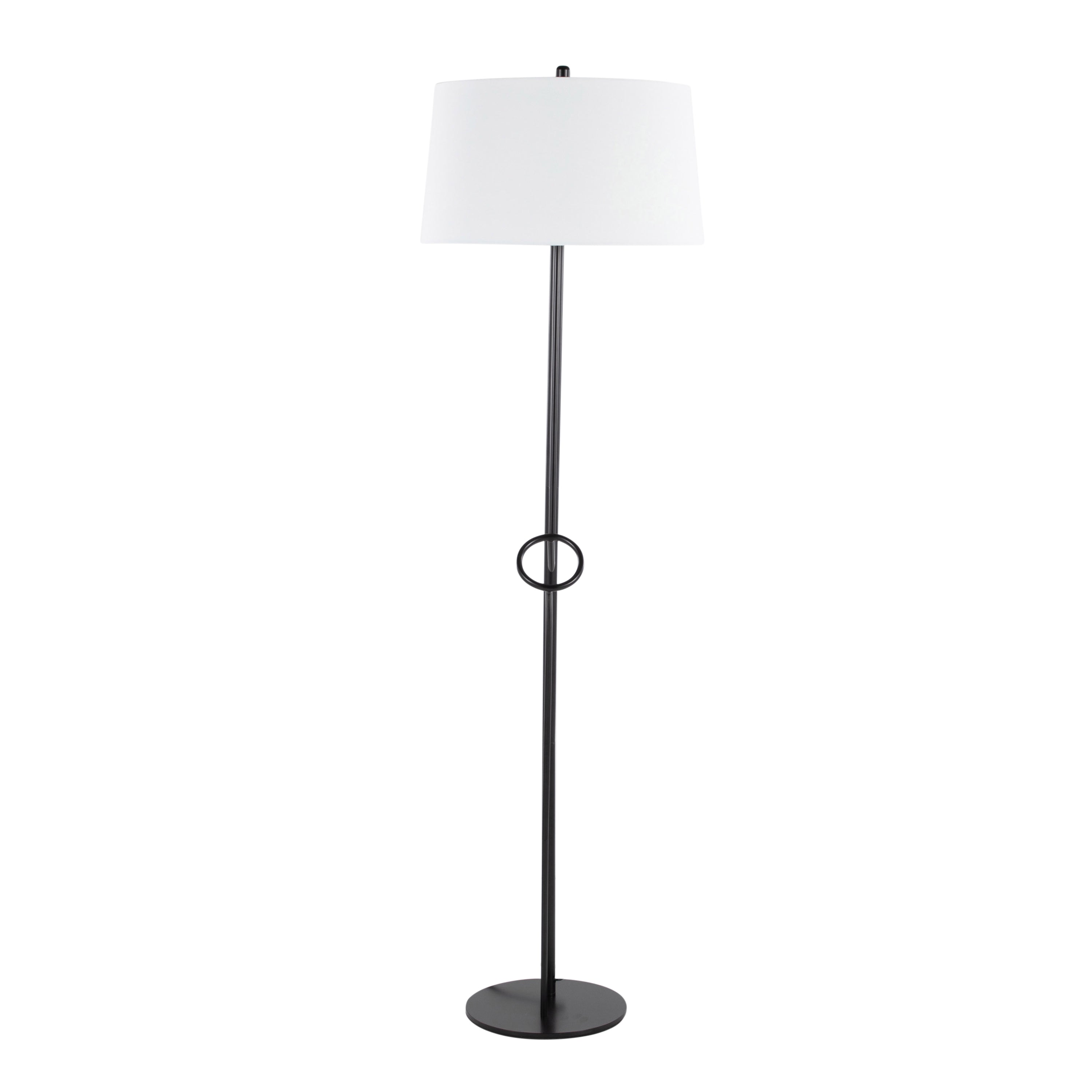 Contemporary Black Floor Lamp Modern Style