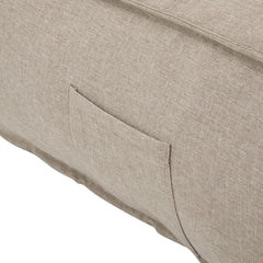 Perry Outdoor Bean Bag Lounge Chair Set of 2 in Beige