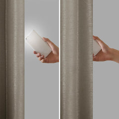 Twist Tab Total Blackout Window Curtain Panel Pewter 50x95