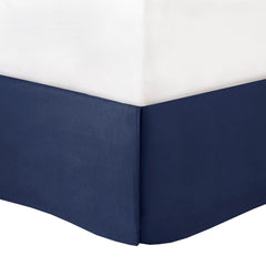12 Piece Comforter Set with Cotton Bed Sheets Navy Queen