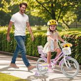 18 Inch Girls Bike Kids Bicycle with Doll Seat and Streamers for Children 4-8 Years Old