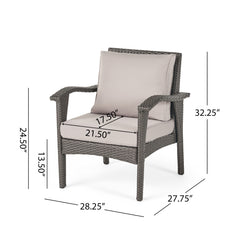 Honolulu Grey Club Chair Set of 2