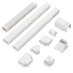 4 Inches W Mini Decorative PVC Slim Line Cover Kit