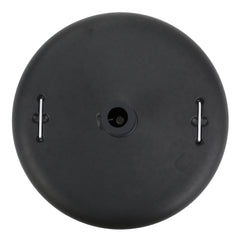Modern Wheelie Round Umbrella Base with Stainless Steel Holder in Black Concrete