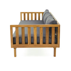 Claremont 3 Seater Daybed + Acacia Wood Patio Table