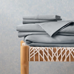 Linenspa 600TC Cotton Blend Pillowcase Set Queen Stone