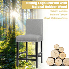 25 Inch Kitchen Chairs w/ Rubber Wood Legs