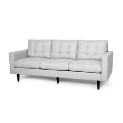 Jenny - Contemporary Tufted Fabric 3 Seater Sofa
