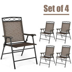 Set of 4 Patio Folding Chairs