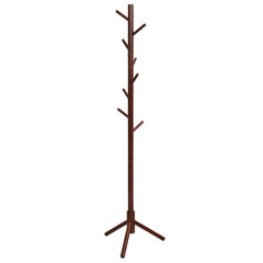 2 Heights Wooden Coat Rack with 8 Hooks