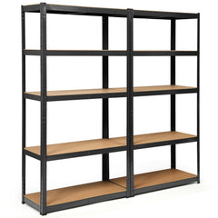 2 Pcs Storage Shelves Garage Shelving Units Tool Utility Shelves