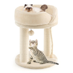 Cat Climbing Tree with Plush Perchs and Scratching Post