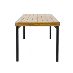 Acacia Wood Patio Dining Table, 69'L Rectangle Outdoor Table