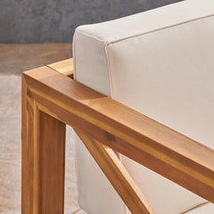 Brava Mid-Century Modern Club Chair With Water Resistant Cushions