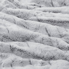 King/Cal King Back Print Long Fur Comforter Mini Set