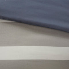 Queen Striped Comforter Set with Bed Sheets