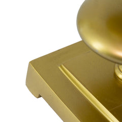 16x16x29.8 Gold and Black Table Lamp with Contemporary Disc Design