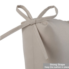 2-Piece High Back Patio Chair Cushion Set - Beige