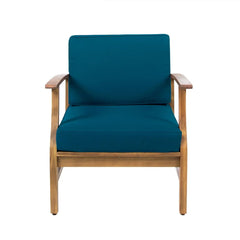 Perla Contemporary Club Chair with Water-Resistant Cushion