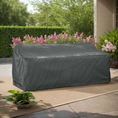 Shield Patio Outdoor 3 Seater Sofa Cover Dark Gray Fabric