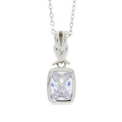 Cubic Zirconium Fashion Pendants Sterling Silver