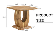 Elegant Wood-Grain Coffee Table