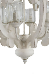 Farmhouse 6-Light Wood Chandelier Pendant Light Fixture