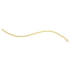 14k Yellow Gold 7 inch Mini Cube Bracelet (2.60 mm)