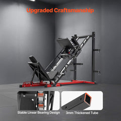 Rovix 2000LBS Adjustable Leg Press And Hack Squat Machine For Home Gym Workouts (SAK53148)