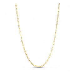 Sterling Silver Gold Plated Paperclip Chain (2.95 mm)