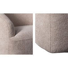 Upholstered 360 Degree Swivel Accent Chair