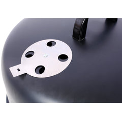 17 Inch Steel Charcoal Smoker Heavy Duty Round BBQ Grill Black