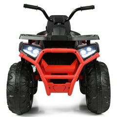 12 V Kids Electric 4-Wheeler ATV Quad with MP3 and LED Lights-Red