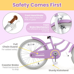 20 Inch Adjustable Kids Bike with 2 Brake System