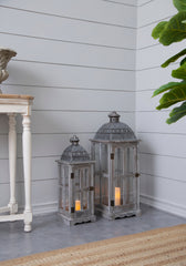 Wooden Candle Lantern Decorative, Hurricane Lantern Holder Decor