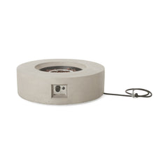 Modern Outdoor 50,000 BTU Round MgO Concrete Propane Fire Pit