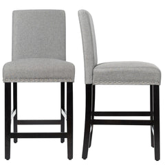 25 Inch Kitchen Chairs w/ Rubber Wood Legs