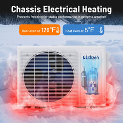 24000 BTU 18.1 SEER2 208/230V Mini Split Air Conditioner Works with Alexa