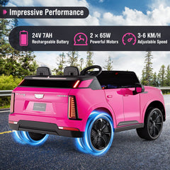 24V Ride on Truck 2-Seater Licensed Cadillac with Remote Control