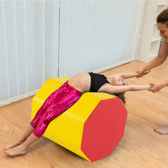 24.5 Inch x 24.5 Inch Octagon Gymnastics Mat with Waterproof Zippered Cover