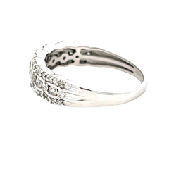 .50ct Diamond Wedding Band Ring 14KT White Gold