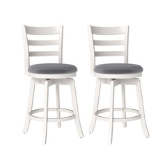 25"/30.5" Swivel Barstools Set of 2 360° Rotating Bar/Counter Height Chairs with Upholstered Seat